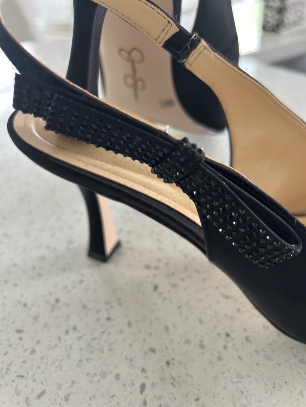 Seychelles Black Pointed Slingback Pumps - Picture 2 of 7